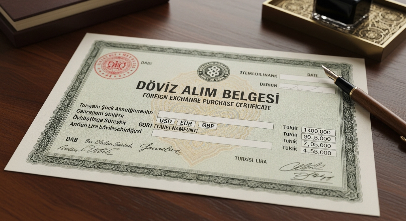 Foreign Exchange Purchase Certificate Turkey (DAB)